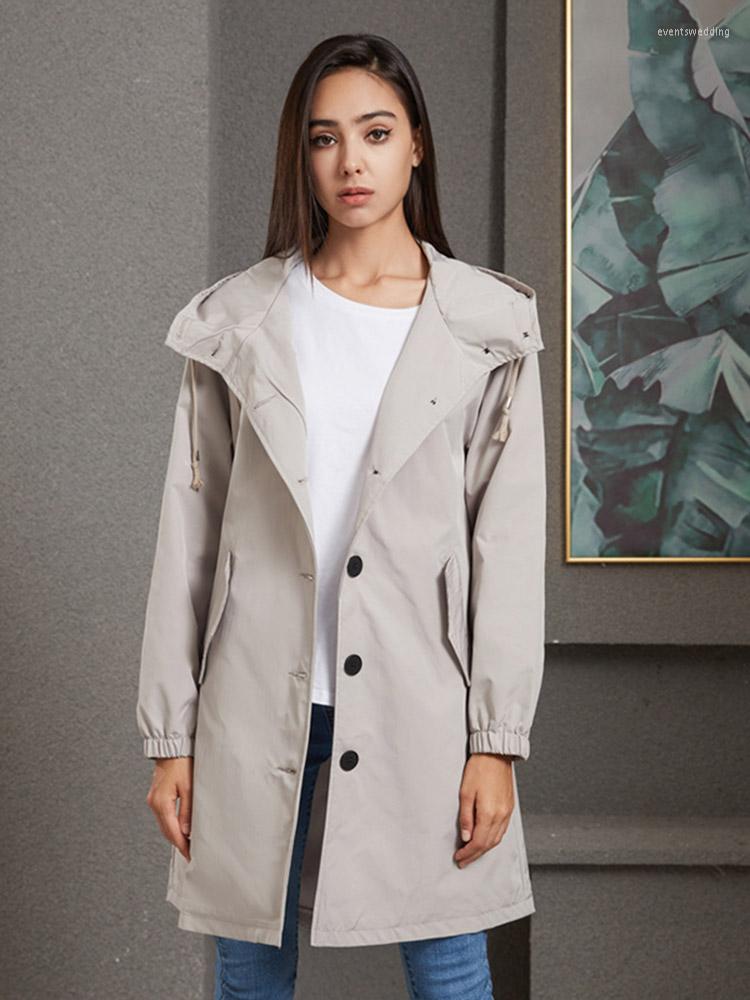 Women' Trench Coats Ladies Waterproof Hooded Solid Color Casual Loose Long Windbreaker Fashion Fall Winter Women, Black
Women' Trench Coats Ladies Waterproof Hooded Solid Color Casual Loose Long Windbreaker Fashion Fall Winter Women, Black