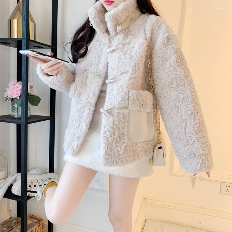 Women' Fur Women Casual Lamb Wool Coat Thick Warm Outwear Short Faux Jacket Loose Winter Fried Street Female Overcoat, White
Women' Fur Women Casual Lamb Wool Coat Thick Warm Outwear Short Faux Jacket Loose Winter Fried Street Female Overcoat, White