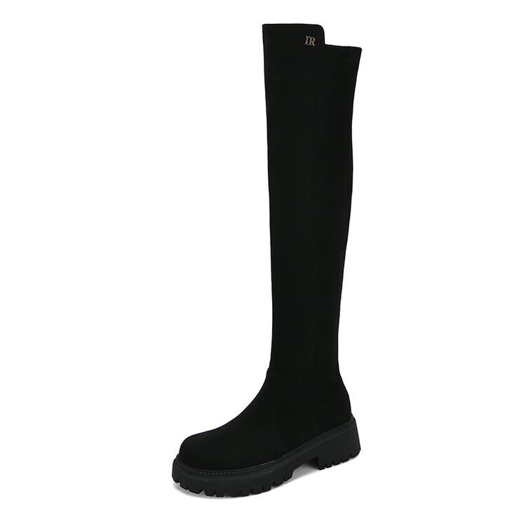 Winter Knee High Boots Women Designer Round Toe low Heels shoes Genuine Leather Suede LeatherParty Wedding Fashion Luxury Platform Lady WARORWAR YGN020-h60-9, Black-flock lined
Winter Knee High Boots Women Designer Round Toe low Heels shoes Genuine Leather Suede LeatherParty Wedding Fashion Luxury Platform Lady WARORWAR YGN020-h60-9, Black-flock lined