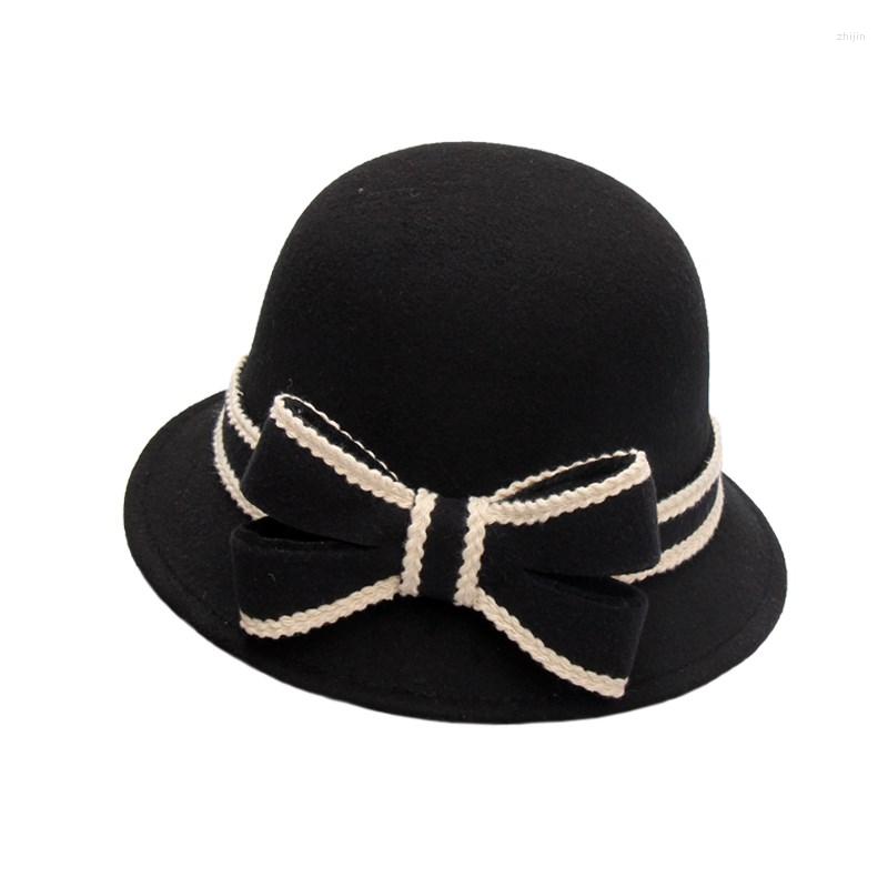 Berets Women Imitation Wool Felt Bucket Hat With Brim Female Bow Fishing Hats Floppy Warmer Solid Caps, Black
Berets Women Imitation Wool Felt Bucket Hat With Brim Female Bow Fishing Hats Floppy Warmer Solid Caps, Black