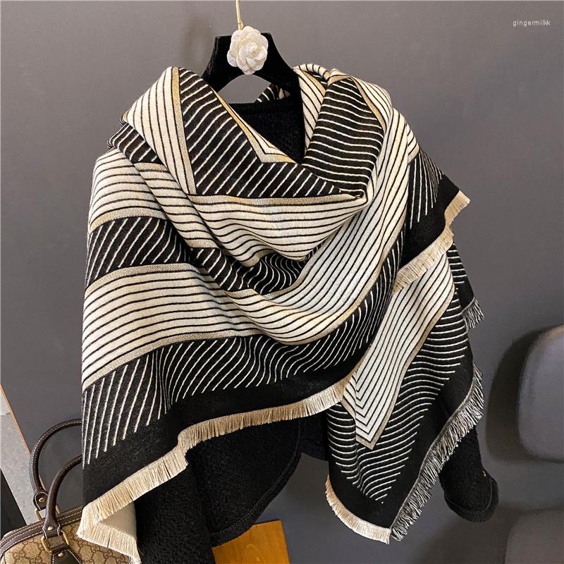 Scarves 2022 Cashmere Warm Winter Blanket Women Scarf Striped Pashmina Thick Shawl And Wraps Bufanda Large Square Travel Poncho Stoles
Scarves 2022 Cashmere Warm Winter Blanket Women Scarf Striped Pashmina Thick Shawl And Wraps Bufanda Large Square Travel Poncho Stoles