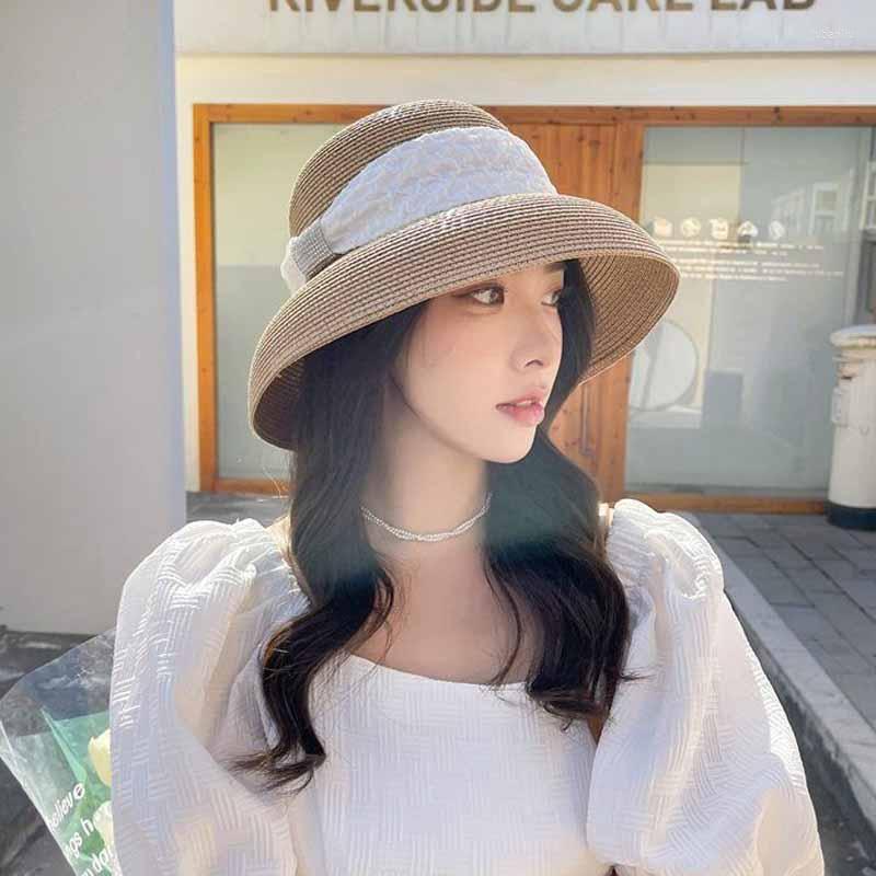 Wide Brim Hats Elegant Vintage Hepburn Style Straw Hat For Women Sun Fashion Fedora Summer Anti-UV Beach Cap, White
Wide Brim Hats Elegant Vintage Hepburn Style Straw Hat For Women Sun Fashion Fedora Summer Anti-UV Beach Cap, White