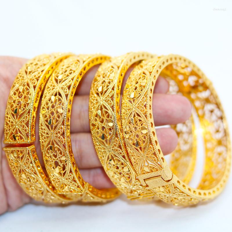 Bangle 24K Bracelets 4Pcs/lot Ethiopian Africa Fashion Gold Color For African Women Jewelry Bracelet Bridal Wedding Gifts
Bangle 24K Bracelets 4Pcs/lot Ethiopian Africa Fashion Gold Color For African Women Jewelry Bracelet Bridal Wedding Gifts