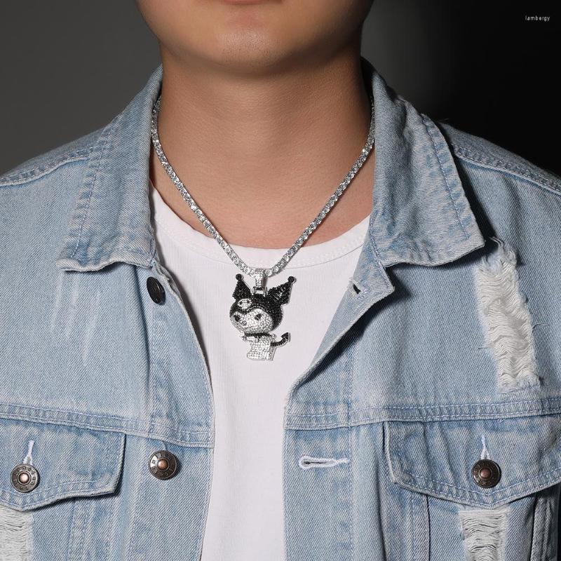 Chains ULJ Full Zirconia Little Devil Cartoon Pendant Necklace Men's Copper Inlaid Zircon Hip Hop Punk Jewelry For Man Woman Gift
Chains ULJ Full Zirconia Little Devil Cartoon Pendant Necklace Men's Copper Inlaid Zircon Hip Hop Punk Jewelry For Man Woman Gift