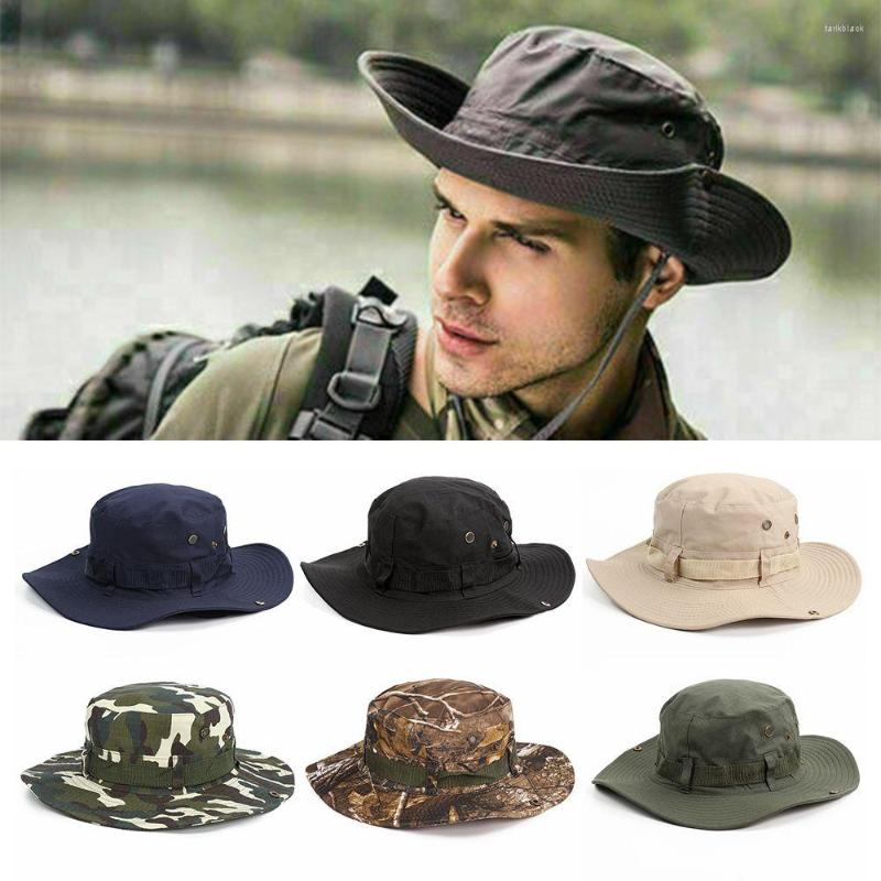 Berets Outdoor Men's Solid Wide Brim Sun Hat Bucket Military Boonie Cargo Safari Bush Army Summer Jungle Fishing Cap, Color i
Berets Outdoor Men's Solid Wide Brim Sun Hat Bucket Military Boonie Cargo Safari Bush Army Summer Jungle Fishing Cap, Color i