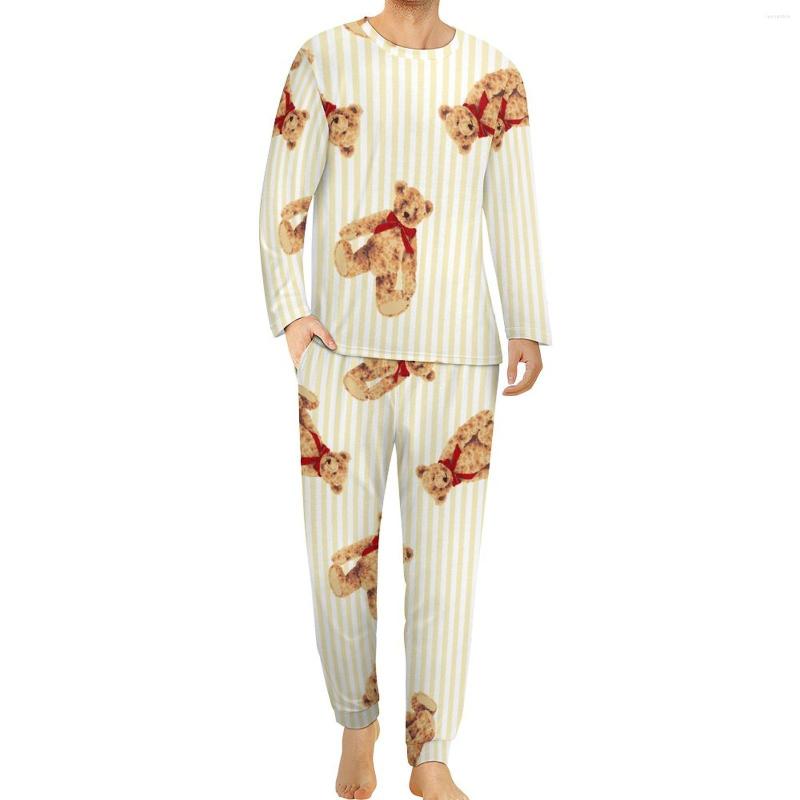 Men' Sleepwear Cute Bear Print Pajamas Funny Animal Mens Long Sleeves Pajama Sets 2 Piece Leisure Autumn Graphic Nightwear Gift Idea, Style-7
Men' Sleepwear Cute Bear Print Pajamas Funny Animal Mens Long Sleeves Pajama Sets 2 Piece Leisure Autumn Graphic Nightwear Gift Idea, Style-7