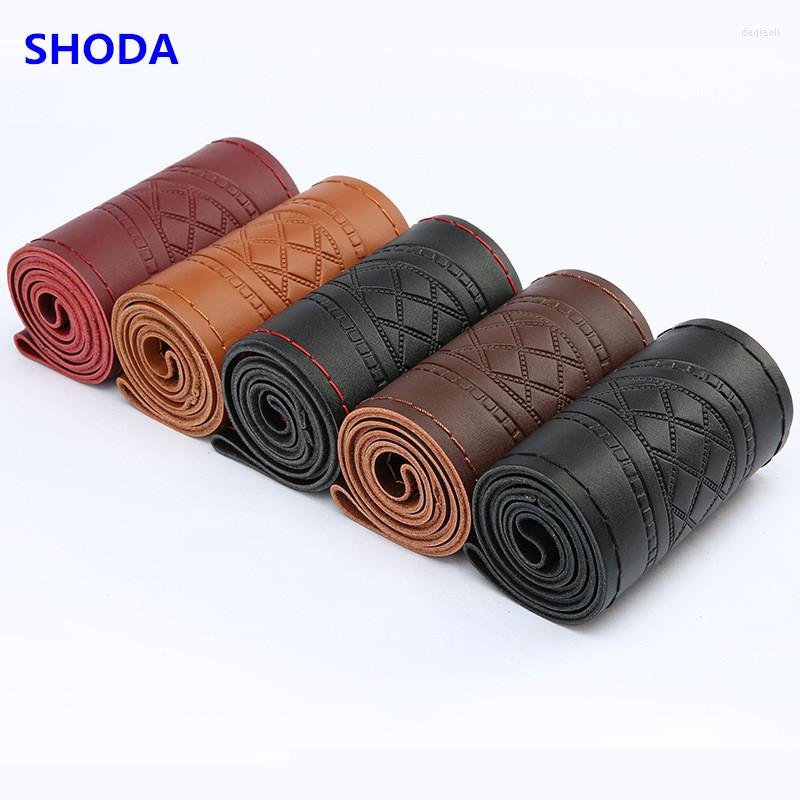 Steering Wheel Covers DIY 38cm Soft Leather Braid On The Of Car With Needle And Thread Interior Accessories
Steering Wheel Covers DIY 38cm Soft Leather Braid On The Of Car With Needle And Thread Interior Accessories