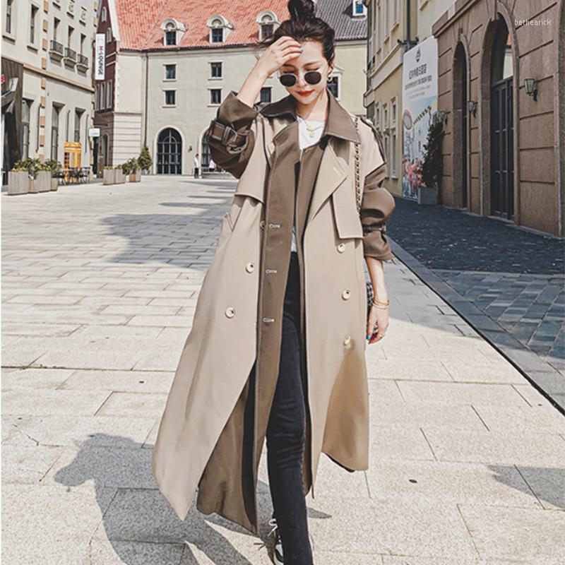 Women' Trench Coats Women' Double-Breasted Extra Long To The Ankle Splicing Khaki Coat Korean Style Fashion High-End Jacket OO33, Photo color
Women' Trench Coats Women' Double-Breasted Extra Long To The Ankle Splicing Khaki Coat Korean Style Fashion High-End Jacket OO33, Photo color