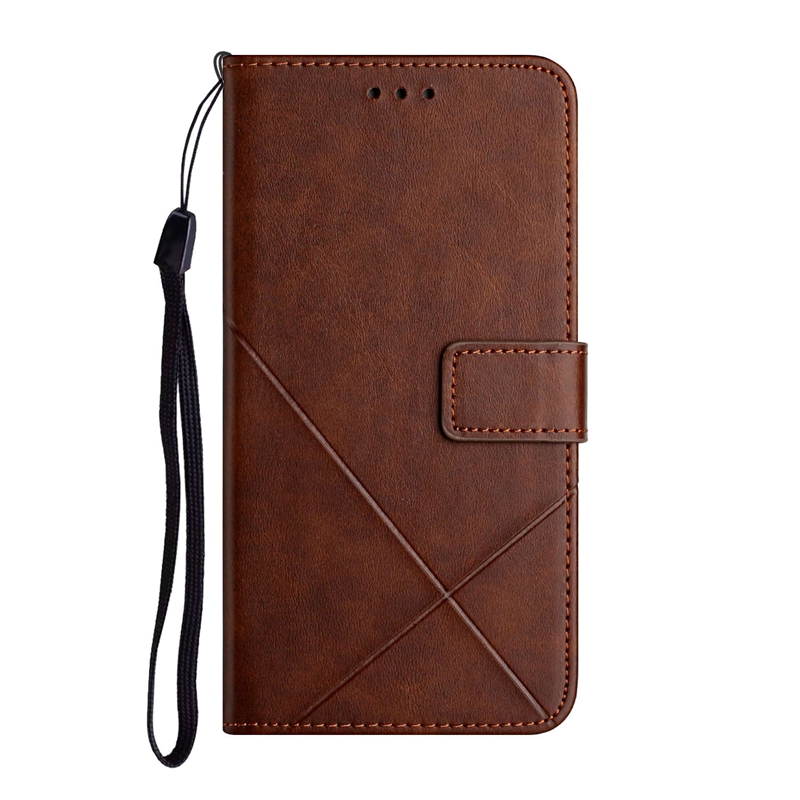 Vertical Leather Wallet Cases For Samsung S26 S25 FE S24 Ultra A07 A17 A06 S23 Plus A57 A37 A27 A15 A56 A26 A36 Business Geometric Line Flip Card Hold