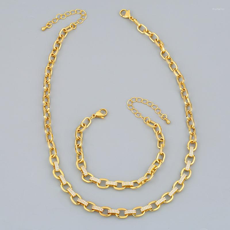 Necklace Earrings Set Funmode 2pcs Luxury Hip Hop Rock Gold Color Link Chain For Women Party Gifts Bracelets Sets Wholesale FS35, Picture shown
Necklace Earrings Set Funmode 2pcs Luxury Hip Hop Rock Gold Color Link Chain For Women Party Gifts Bracelets Sets Wholesale FS35, Picture shown