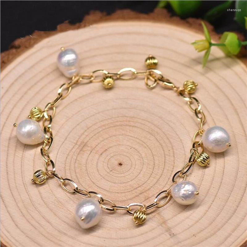 Link Bracelets Fashion Baroque Purple Pink Natural Freshwater Pearl Bracelet Chain Bangle For Women Girl Wedding Party Gift Jewelry
Link Bracelets Fashion Baroque Purple Pink Natural Freshwater Pearl Bracelet Chain Bangle For Women Girl Wedding Party Gift Jewelry
