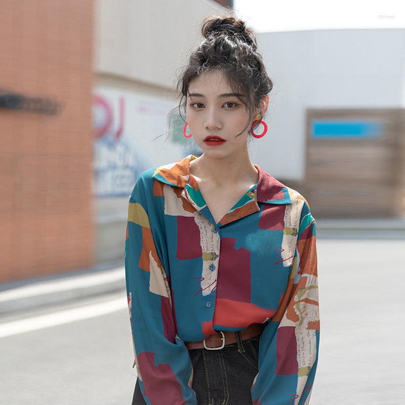 Women's Blouses 2022 Spring Vintage Long Sleeve Women Blouse Tunic Shirt Notched Collar Ladies Shirts Patchwork Loose Button Up Female Tops
Women's Blouses 2022 Spring Vintage Long Sleeve Women Blouse Tunic Shirt Notched Collar Ladies Shirts Patchwork Loose Button Up Female Tops