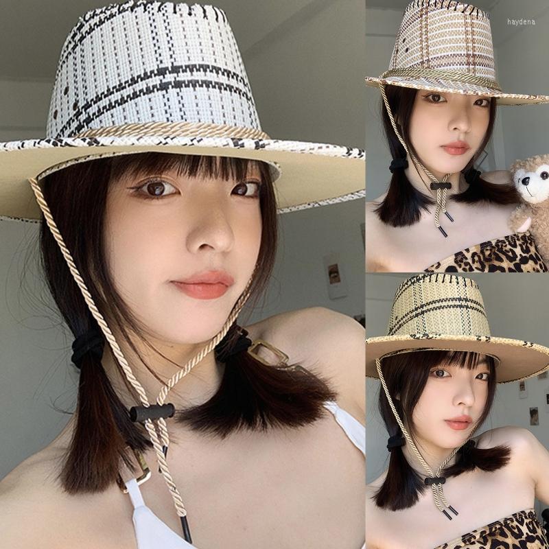 Berets Panama Hat Beach Hats Cute Plaid Flat Wide Brim Summer Sun Knight, White
Berets Panama Hat Beach Hats Cute Plaid Flat Wide Brim Summer Sun Knight, White