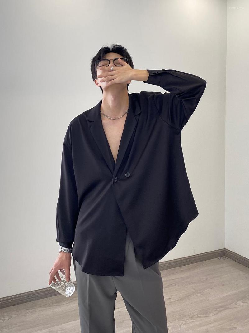 Men's Casual Shirts White Black Designer Oversized Sexy V-neck Blouses Vintage Male Wholesale
Men's Casual Shirts White Black Designer Oversized Sexy V-neck Blouses Vintage Male Wholesale