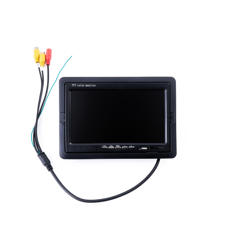 Universal 7" HD Screen Car Monitor 1024x600 Security Parking Assistance Rearview Camera Optional