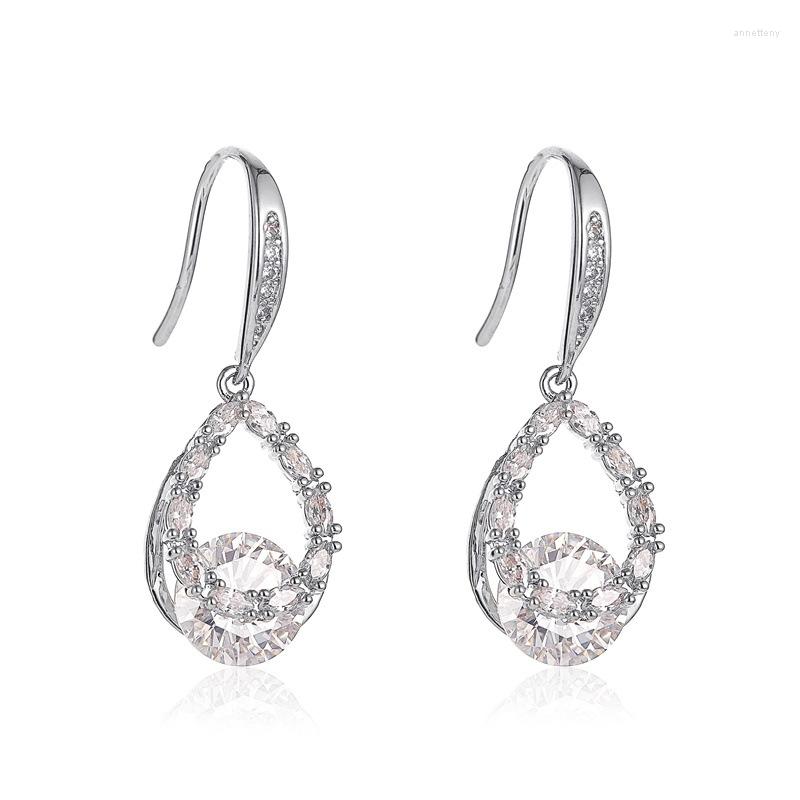 Hoop Earrings Fashion Luxury Women Earring Baroque Round Crystal Zircon Drop Hook Charming Jewelry Bijoux Femme
Hoop Earrings Fashion Luxury Women Earring Baroque Round Crystal Zircon Drop Hook Charming Jewelry Bijoux Femme