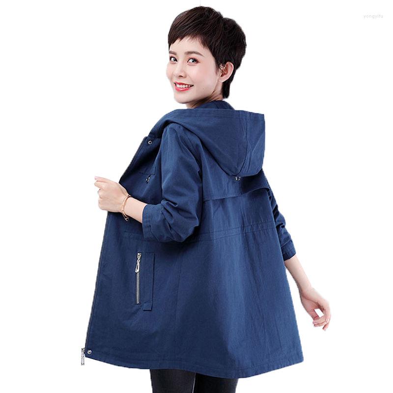 Women's Trench Coats Spring Autumn Coat Women's Windbreaker Mid-Length Hooded Overcoat Casaco Feminino Female Blue Outerwear 6XL
Women's Trench Coats Spring Autumn Coat Women's Windbreaker Mid-Length Hooded Overcoat Casaco Feminino Female Blue Outerwear 6XL