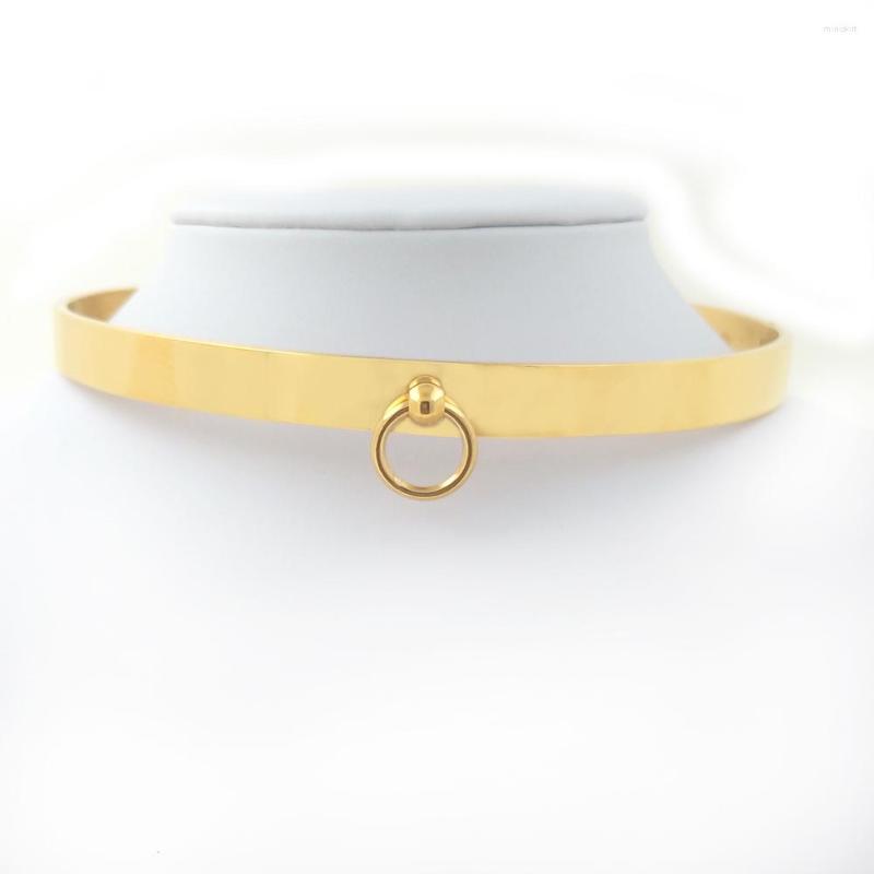 Pendants Sliver Black Gold Color Polished Stainless Steel Slave Choker Necklace Fetish Wear Woman Men Body Jewelry Collar Fashion Torques
Pendants Sliver Black Gold Color Polished Stainless Steel Slave Choker Necklace Fetish Wear Woman Men Body Jewelry Collar Fashion Torques