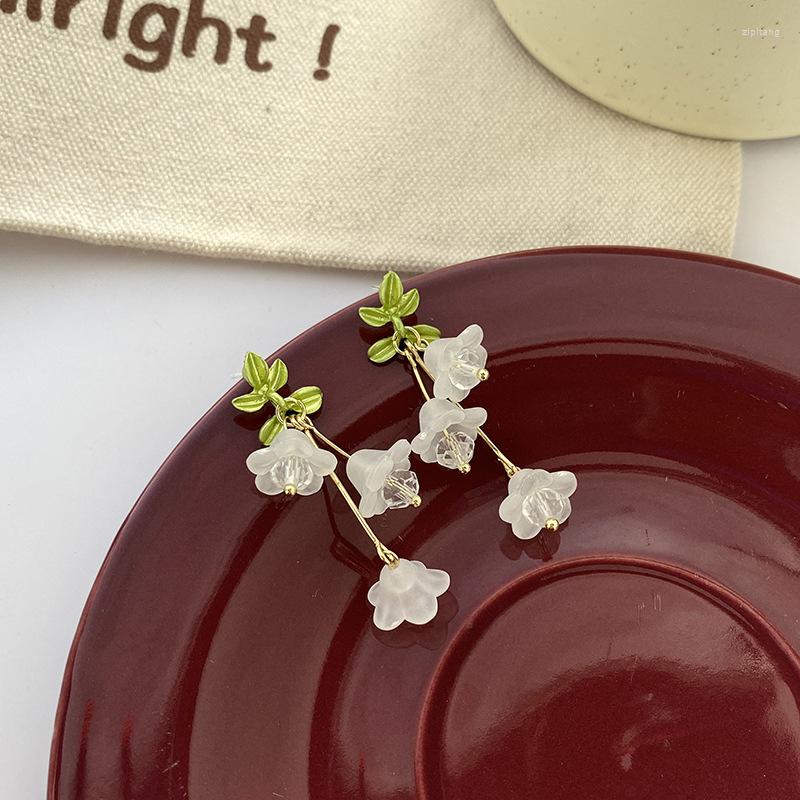 Backs Earrings Japanese Temperament Spring Green Leaf Flower Women Lily White Bell Orchid Long Tassel Clip No Piercing
Backs Earrings Japanese Temperament Spring Green Leaf Flower Women Lily White Bell Orchid Long Tassel Clip No Piercing