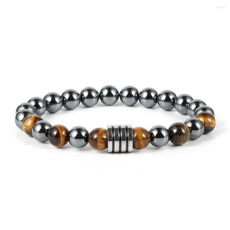 Strand 2022 Jewelry Men Women Natural Hematite Tiger Eye Turquoises Stainless Steel Charm Hand Wristband Custom
Strand 2022 Jewelry Men Women Natural Hematite Tiger Eye Turquoises Stainless Steel Charm Hand Wristband Custom