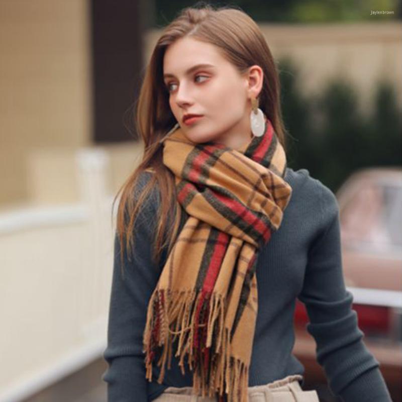 Bandanas Striped Plaid Scarf 2022 Autumn And Winter Warm European American Street Fringe Imitation Cashmere Female
Bandanas Striped Plaid Scarf 2022 Autumn And Winter Warm European American Street Fringe Imitation Cashmere Female