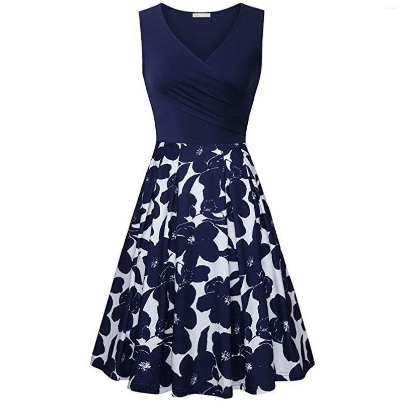 Casual Dresses Fashion Plus Size Women Summer 2022 Women' Print Sleeveless Vest V-neck Knee-length Party Dress Vestidos MujerS6, S62
Casual Dresses Fashion Plus Size Women Summer 2022 Women' Print Sleeveless Vest V-neck Knee-length Party Dress Vestidos MujerS6, S62