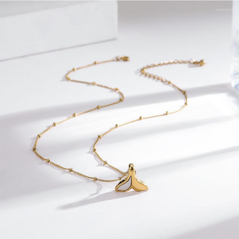 Pendant Necklaces Golden Beans Fishtail Titanium Steel Necklace Female Delicate Versatile Clavicle Chain
Pendant Necklaces Golden Beans Fishtail Titanium Steel Necklace Female Delicate Versatile Clavicle Chain