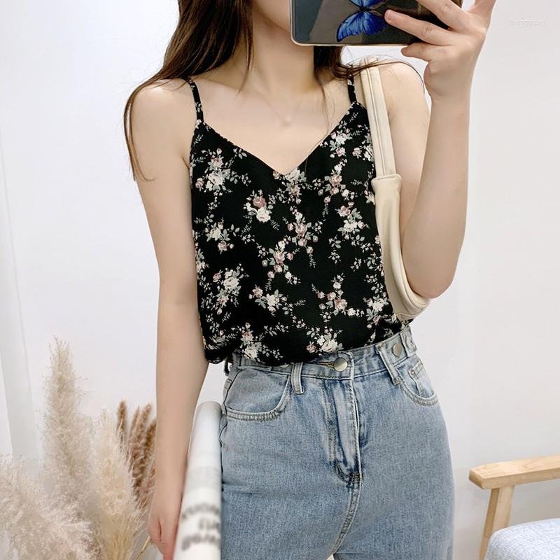 Women' Tanks Summer Korean Style Floral Camis Retro Ladies Casual Chiffon V Neck Tank Tops 2022
Women' Tanks Summer Korean Style Floral Camis Retro Ladies Casual Chiffon V Neck Tank Tops 2022