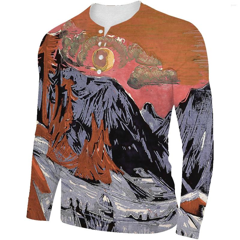 Men' T Shirts 2022 Henley Shirt Long-sleeved Men' T-shirt Spring And Autumn Landscape Trend Top Cardigan Open Collar Bottoming, Black
Men' T Shirts 2022 Henley Shirt Long-sleeved Men' T-shirt Spring And Autumn Landscape Trend Top Cardigan Open Collar Bottoming, Black