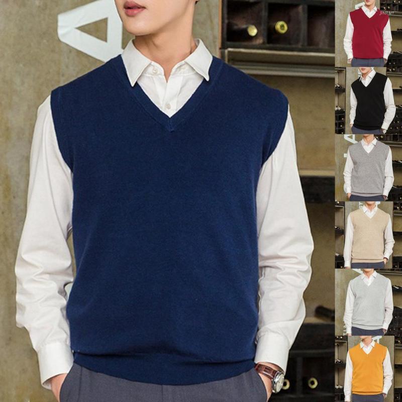 Men' Vests Stylish Sweater Vest Sleeveless Loose Coldproof Pure Color V-neck Top, Black
Men' Vests Stylish Sweater Vest Sleeveless Loose Coldproof Pure Color V-neck Top, Black