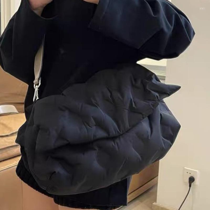 Evening Bags Fashion Padded Puffy Crossbody Bag For Women Designer Quilted Shoulder Luxury Nylon Messenger Casual Big Flap Purses