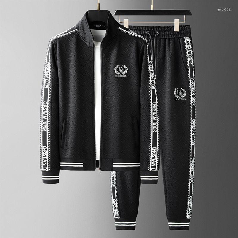 Men's Tracksuits High End Long Sleeved Sweater Casual Sports Suit Men's Fashion Embroidered Cardigan Coat Two-piece Set, Black
Men's Tracksuits High End Long Sleeved Sweater Casual Sports Suit Men's Fashion Embroidered Cardigan Coat Two-piece Set, Black