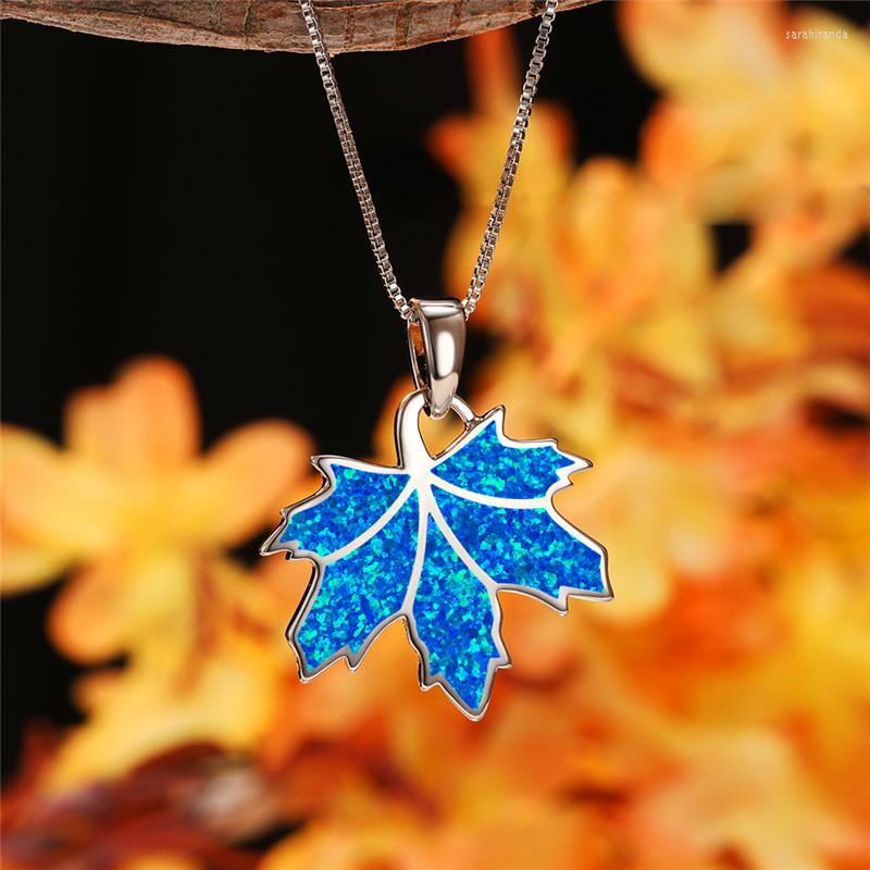 Pendant Necklaces Luxury Female Blue White Opal Necklace Dainty Silver Color Chain For Women Vintage Wedding Jewelry
Pendant Necklaces Luxury Female Blue White Opal Necklace Dainty Silver Color Chain For Women Vintage Wedding Jewelry