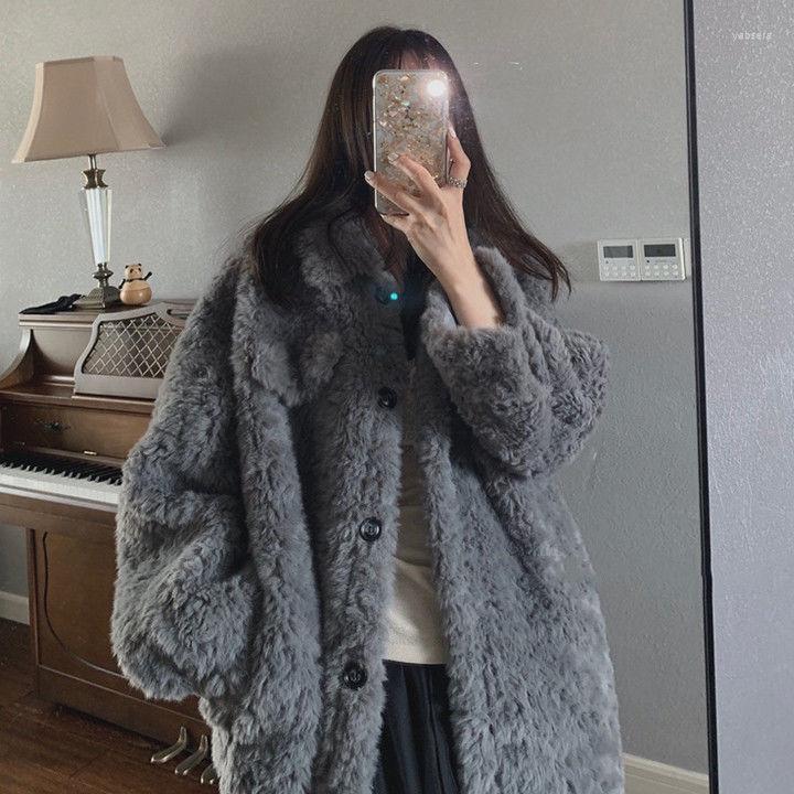 Women' Fur Jacket Women Faux Coat Lamb Wool Overcoat Winter Women' Clothing Cotton Clothes Veste Femme, Gray
Women' Fur Jacket Women Faux Coat Lamb Wool Overcoat Winter Women' Clothing Cotton Clothes Veste Femme, Gray