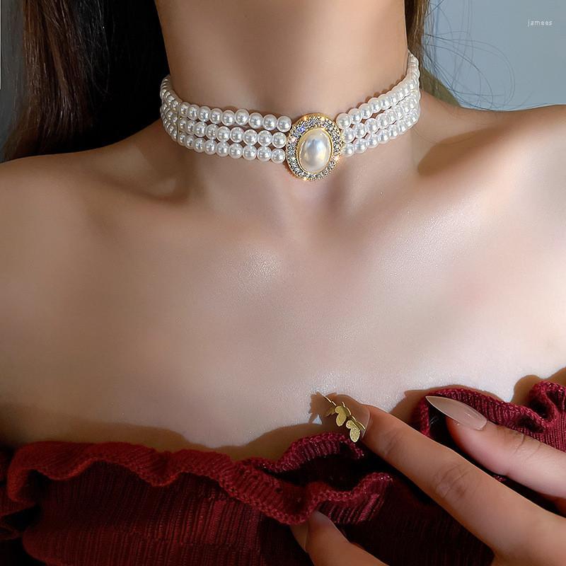 Choker 2022 Korean Multilayer Simulated Pearl Rhinestone For Women Fashion Jewelry Party Short Collares Wedding
Choker 2022 Korean Multilayer Simulated Pearl Rhinestone For Women Fashion Jewelry Party Short Collares Wedding
