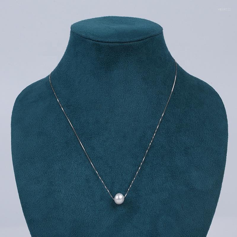 Pendant Necklaces Wholesale 8-9mm White Button Freshwater Pearl Bead Silver Chain Necklace Jewelry For Women Gift
Pendant Necklaces Wholesale 8-9mm White Button Freshwater Pearl Bead Silver Chain Necklace Jewelry For Women Gift