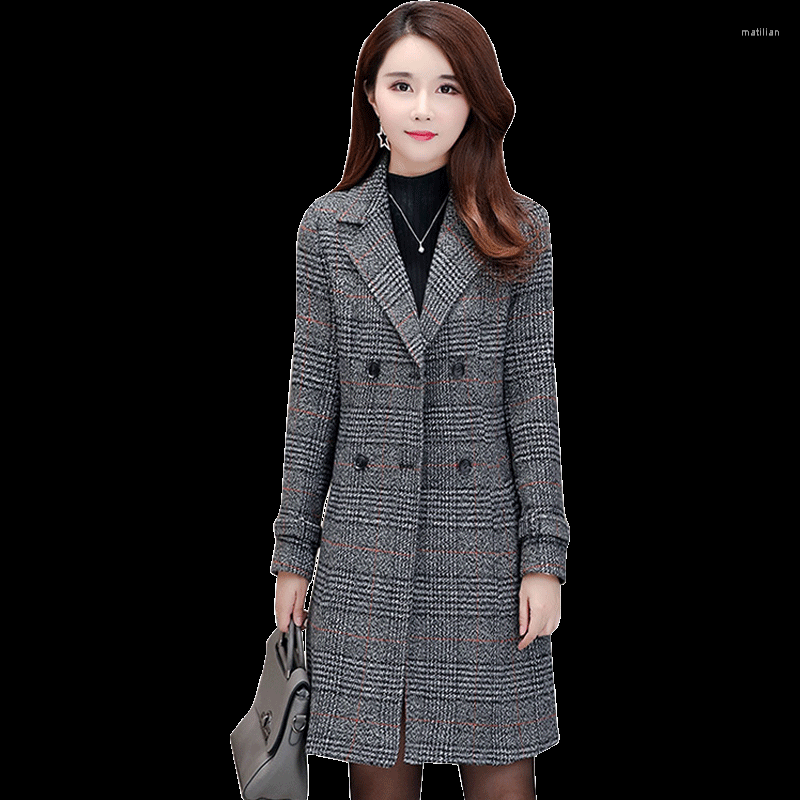 Women's Trench Coats Large Size Clothing For Women 2022 Spring Lattice Woolen Coat Fashion Ladies Long Sleeve Windbreaker 5XL 2293, Dark gray
Women's Trench Coats Large Size Clothing For Women 2022 Spring Lattice Woolen Coat Fashion Ladies Long Sleeve Windbreaker 5XL 2293, Dark gray