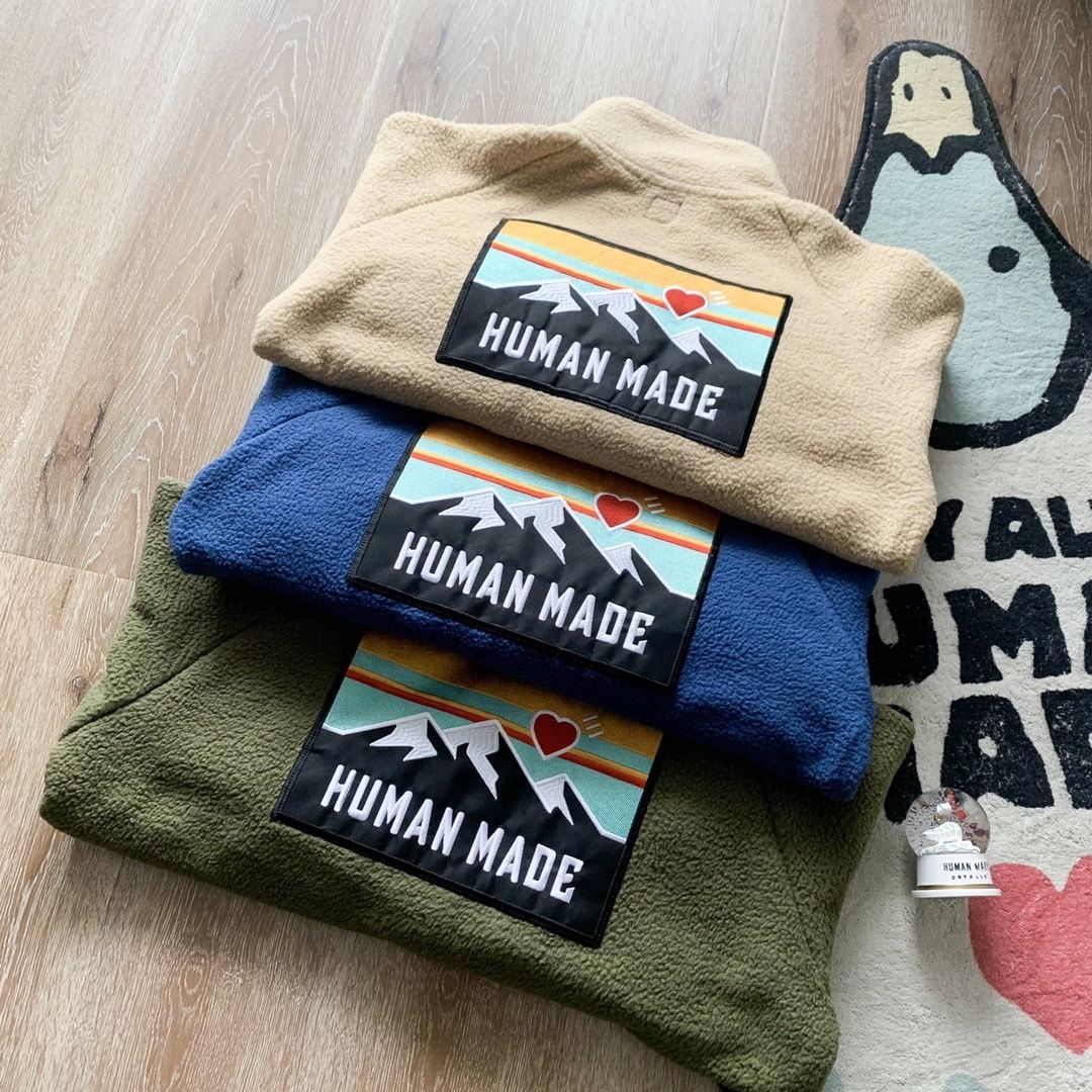 Men Jackets Coat Women Nigo Human Made Snow Mountain Embroidered Zipper Autumn Winter Polar Fleece Leisure, Green
Men Jackets Coat Women Nigo Human Made Snow Mountain Embroidered Zipper Autumn Winter Polar Fleece Leisure, Green