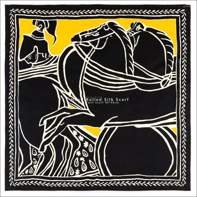 Scarves Animal Print Silk Twill Scarf Hand Rolled Womens Designer 90cm Bandana Head Designers
Scarves Animal Print Silk Twill Scarf Hand Rolled Womens Designer 90cm Bandana Head Designers