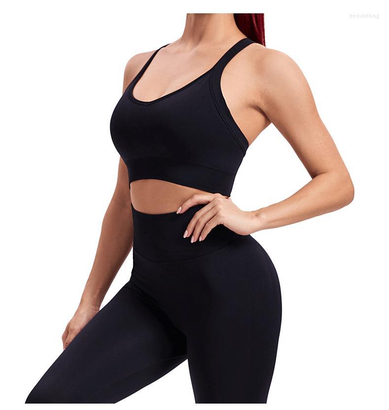 Active Sets ATHVOTAR Yoga Set Sexy Sports Bra Elasticity For Women Seamless Two Piece Womens Outifits, Black
Active Sets ATHVOTAR Yoga Set Sexy Sports Bra Elasticity For Women Seamless Two Piece Womens Outifits, Black