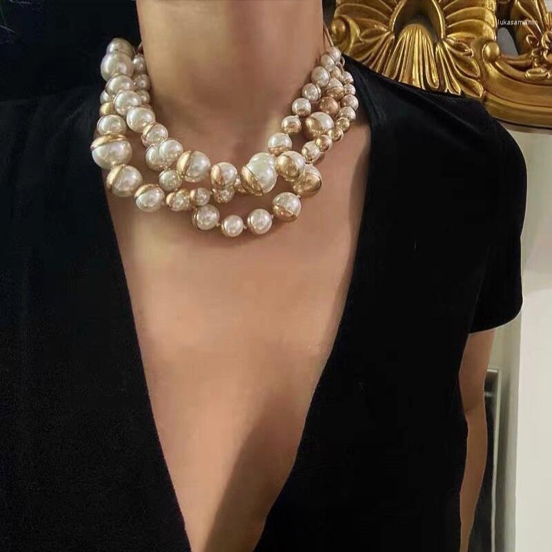 Choker Vintage Elegant Glass Pearl Multilayer Short Necklace For Women Chokers Collares Charm Collier Femme
Choker Vintage Elegant Glass Pearl Multilayer Short Necklace For Women Chokers Collares Charm Collier Femme