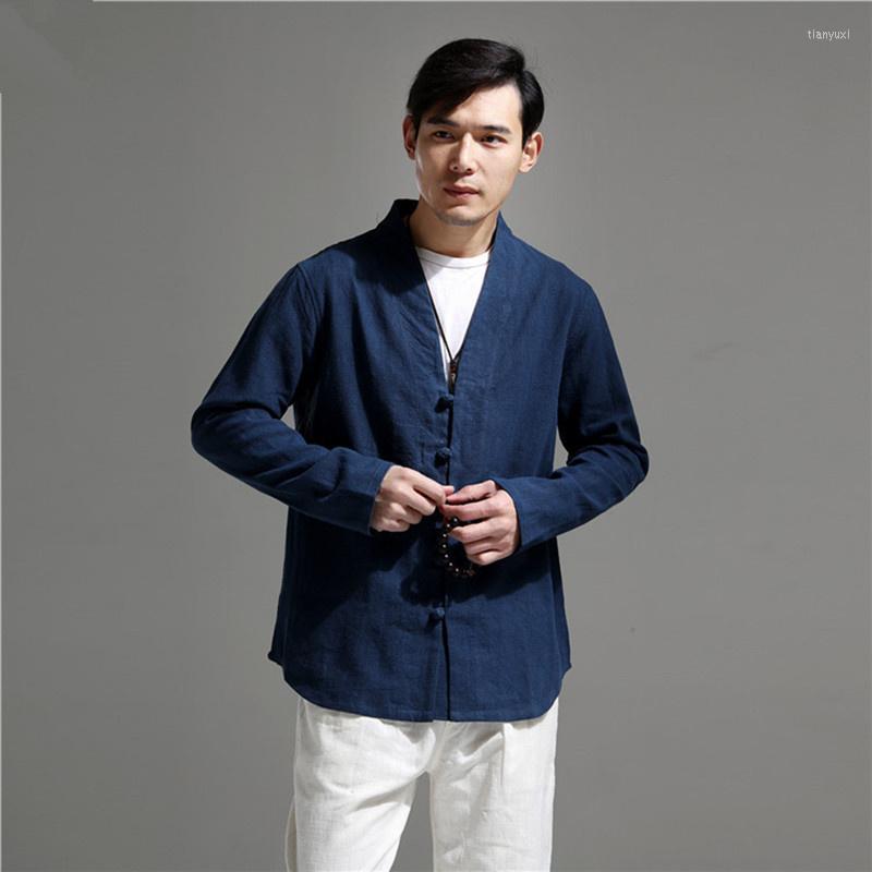 Men's Casual Shirts Autumn Men Shirt Long Sleeve Solid Flax Blouse Traditional Chinese Tops Ethnic Vintage Coats V-Neck Linen Jackets, Orange
Men's Casual Shirts Autumn Men Shirt Long Sleeve Solid Flax Blouse Traditional Chinese Tops Ethnic Vintage Coats V-Neck Linen Jackets, Orange