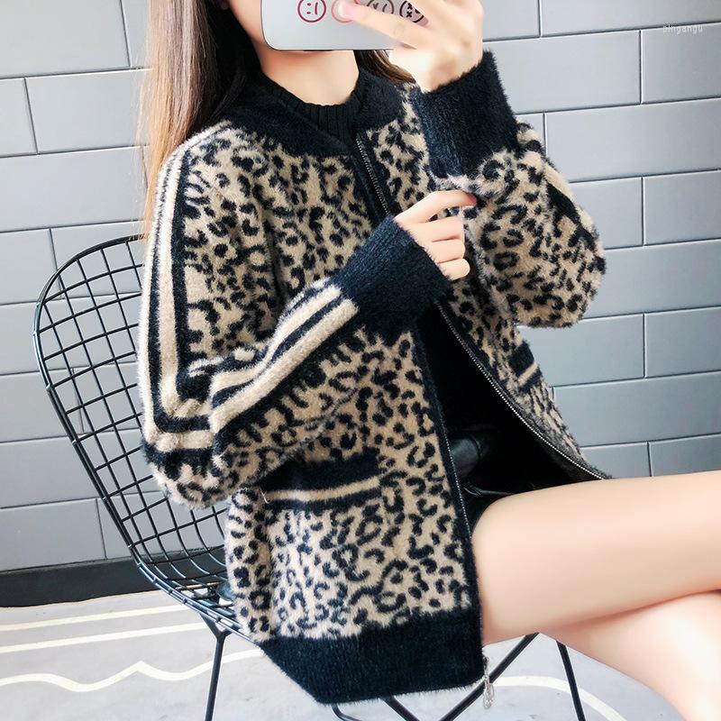 Women's Knits Woman Sweater Cardigan Wool O-neck Knitting Zippers Leopard Color Pockets Long Sleeve Woman's Clothing Drop Sale RZ868, Randomcolor
Women's Knits Woman Sweater Cardigan Wool O-neck Knitting Zippers Leopard Color Pockets Long Sleeve Woman's Clothing Drop Sale RZ868, Randomcolor