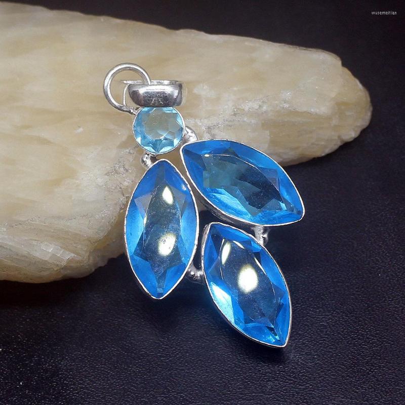 Pendant Necklaces Gemstonefactory Jewelry Big Promotion 925 Silver Dazzling Shiny Ocean Blue Topaz Women Ladies Gifts Necklace 0851
Pendant Necklaces Gemstonefactory Jewelry Big Promotion 925 Silver Dazzling Shiny Ocean Blue Topaz Women Ladies Gifts Necklace 0851
