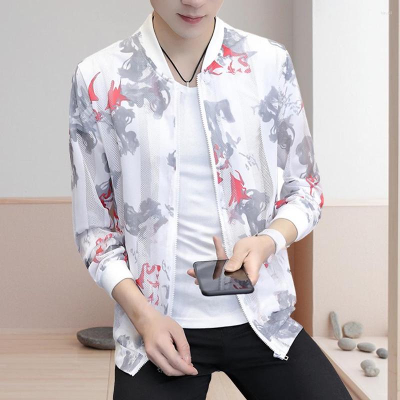 Men's Jackets Men Coat Stand Collar Lightweight Sun Protection Jacket Anti Animal Pattern
Men's Jackets Men Coat Stand Collar Lightweight Sun Protection Jacket Anti Animal Pattern