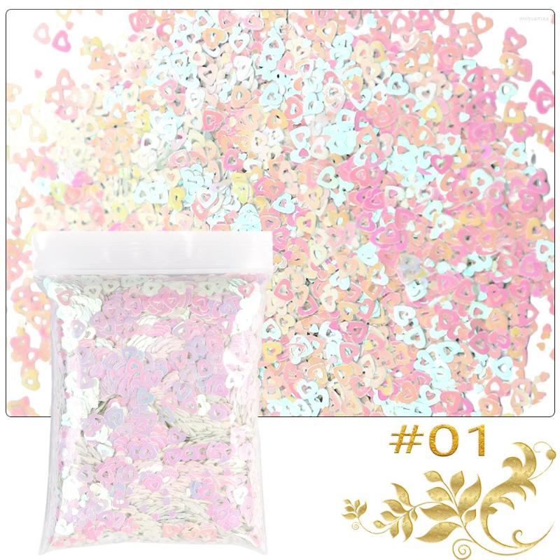 Nail Art Decorations 50g PET Ultrathin Hollow Heart Sequins Filling Laser Mirror-Heart Shaped Sequin 3D Christmas Glitter Flakes- 7
Nail Art Decorations 50g PET Ultrathin Hollow Heart Sequins Filling Laser Mirror-Heart Shaped Sequin 3D Christmas Glitter Flakes- 7