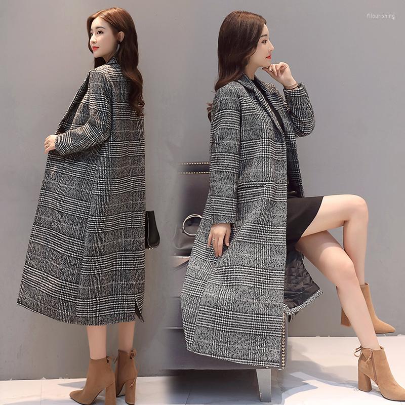 Women' Trench Coats Spring Autumn And Winter Women' Windbreaker Long Section Loose Slimming Fashion Thousand Bird Plaid Coat Jacket, Picture color
Women' Trench Coats Spring Autumn And Winter Women' Windbreaker Long Section Loose Slimming Fashion Thousand Bird Plaid Coat Jacket, Picture color