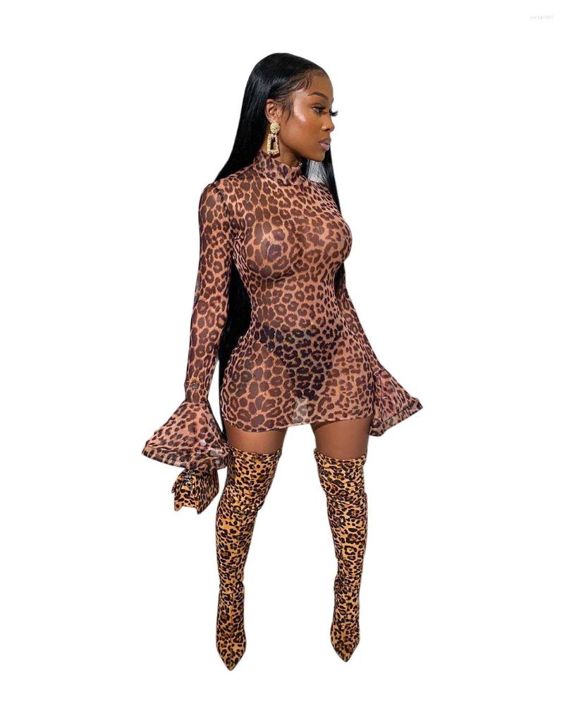 Casual Dresses Sexy Leopard Print Sheer Mesh Flare Sleeveless Bodycon See Through Club Party Dress, Leopard dress
Casual Dresses Sexy Leopard Print Sheer Mesh Flare Sleeveless Bodycon See Through Club Party Dress, Leopard dress