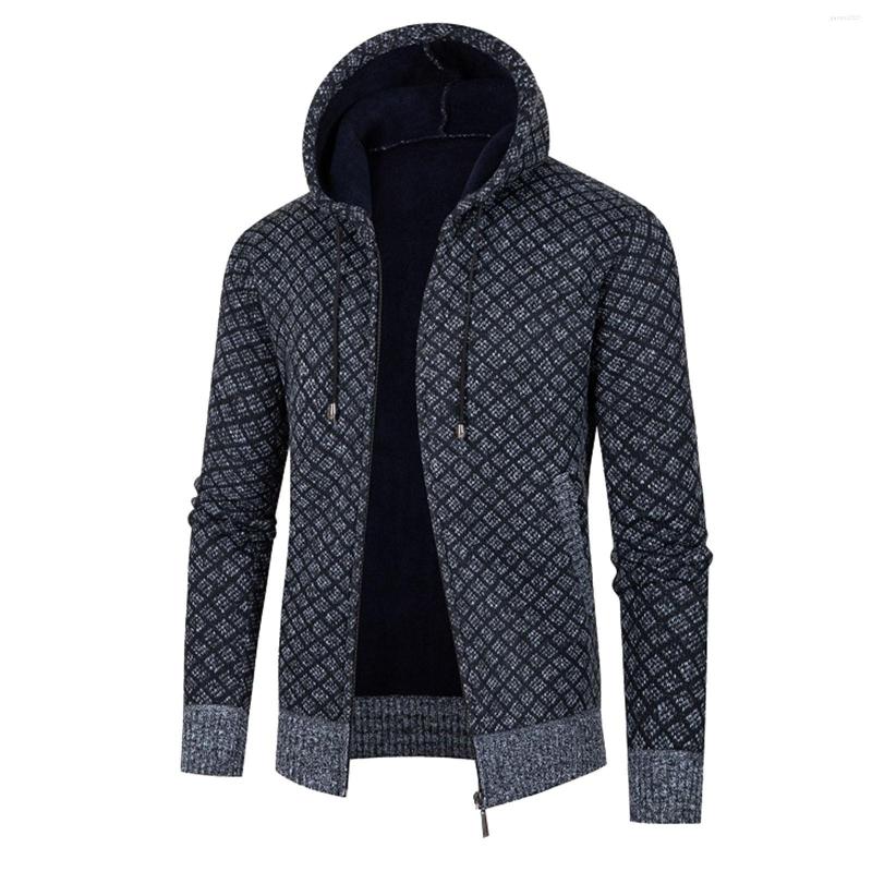 Men's Sweaters Mens Autumn And Winter Solid Colour Hooded Zipper Warm Cardigan Knitted Coat, Red
Men's Sweaters Mens Autumn And Winter Solid Colour Hooded Zipper Warm Cardigan Knitted Coat, Red