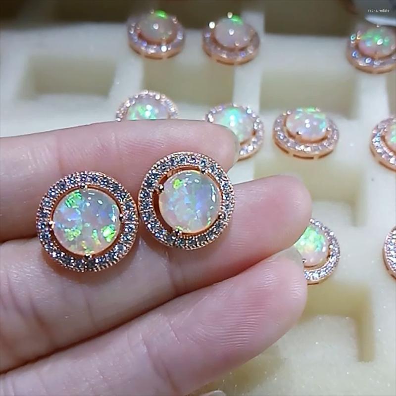 Stud Earrings Selling Rose Gold Plated 925 Sterling Silver Fire Opal Earring Womens For Gift
Stud Earrings Selling Rose Gold Plated 925 Sterling Silver Fire Opal Earring Womens For Gift